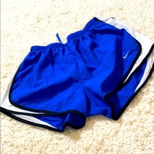 Nike Running Shorts Blue Black and White Sz Lg